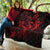 Hawaii Premium Quilt - King Of Hawaii With Hawaiian Girls Red Version - Polynesian Pride