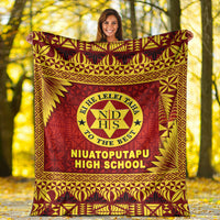 Tonga Niuatoputapu High School Premium Blanket Simplified Version LT8 - Polynesian Pride