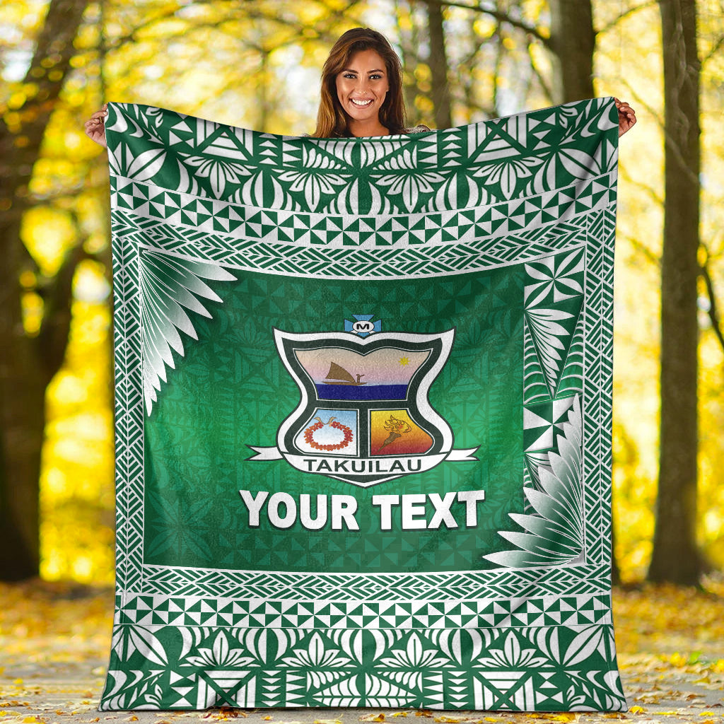 (Custom Personalised) Tonga Takuilau College Premium Blanket Simplified Version LT8 - Polynesian Pride