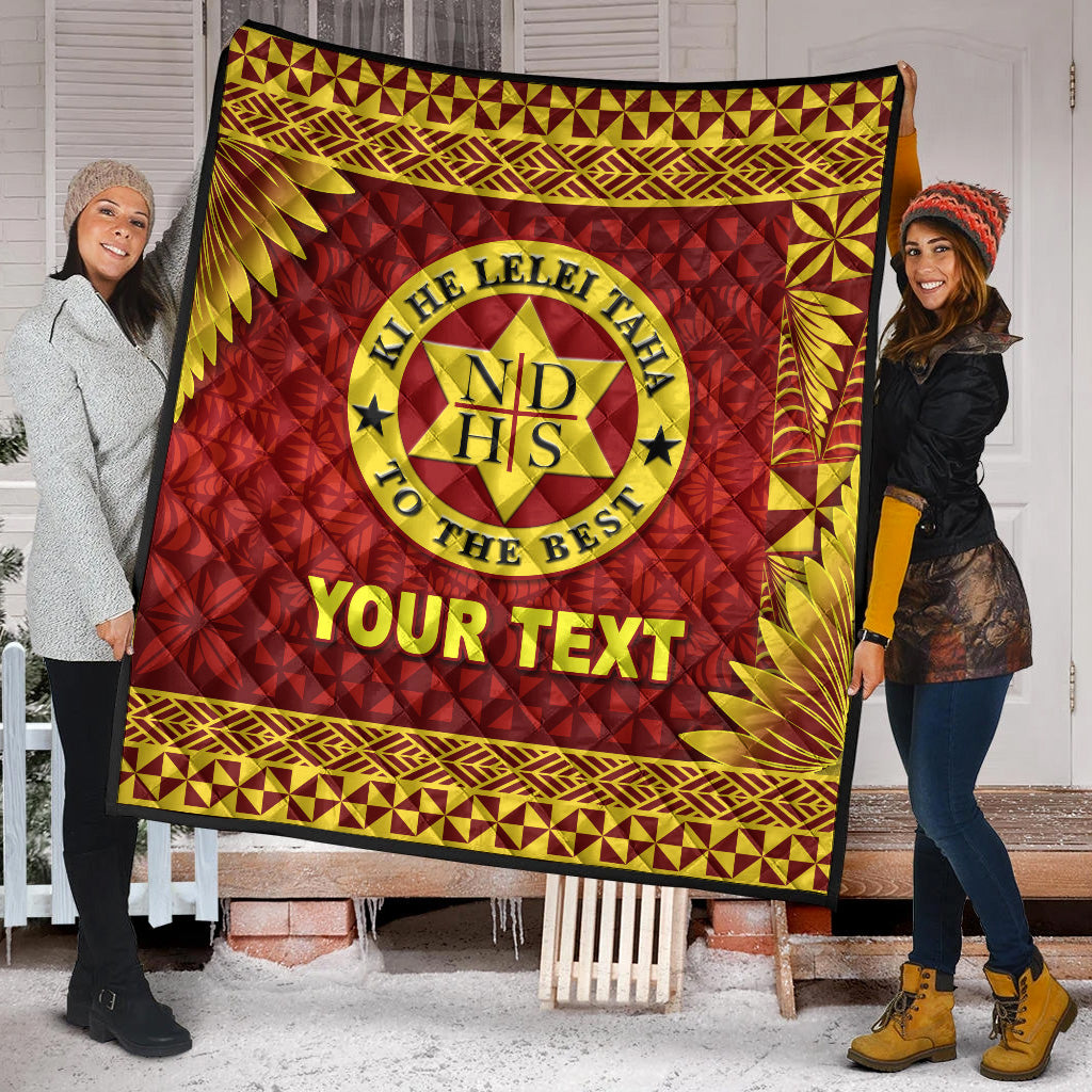 (Custom Personalised) Tonga Niuatoputapu High School Premium Quilt Simplified Version LT8 - Polynesian Pride