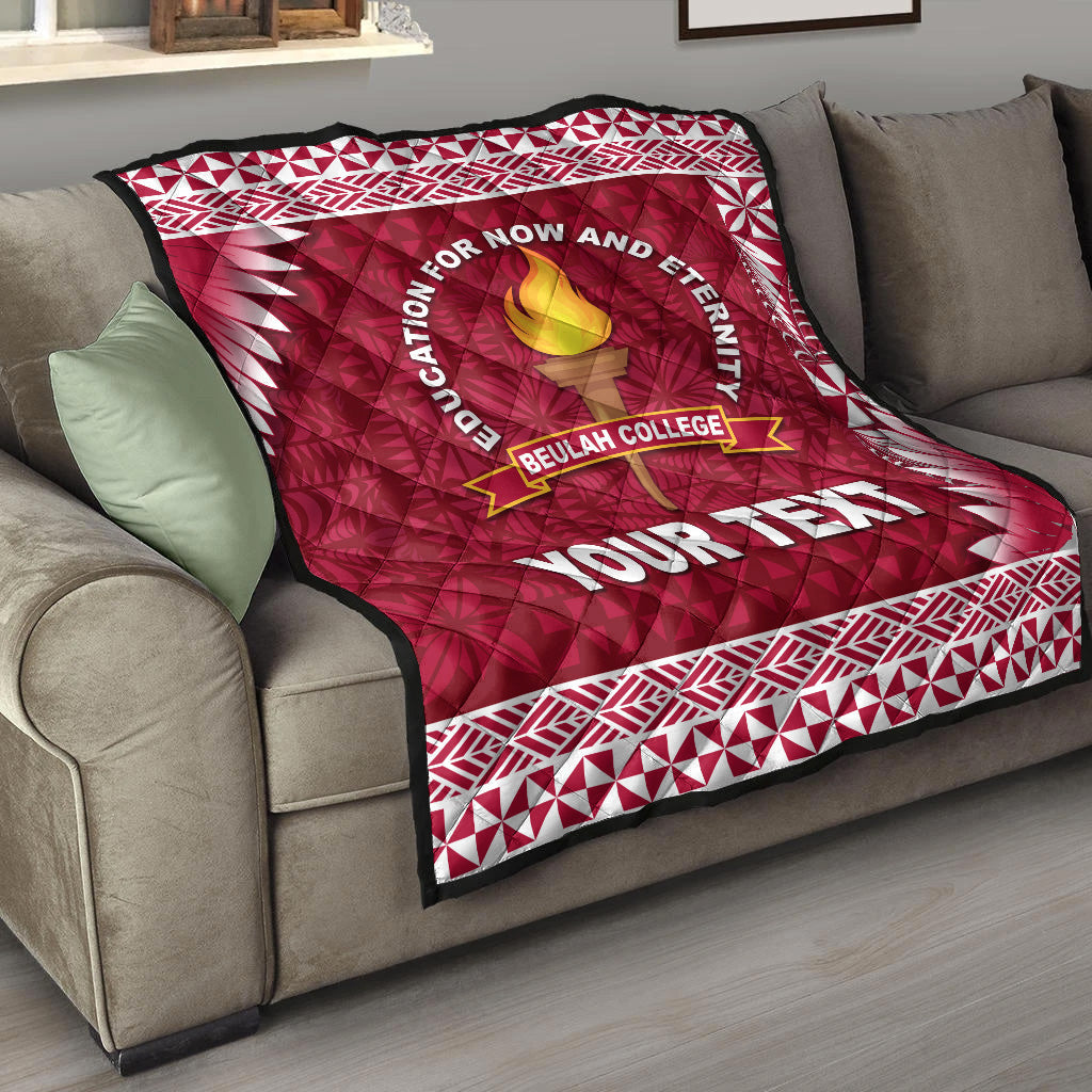 (Custom Personalised) Tonga Beulah College Premium Quilt Simplified Version LT8 - Polynesian Pride