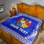 (Custom Personalised) Tonga Coat Of Arms Premium Quilt Simplified Version - Blue LT8 - Polynesian Pride