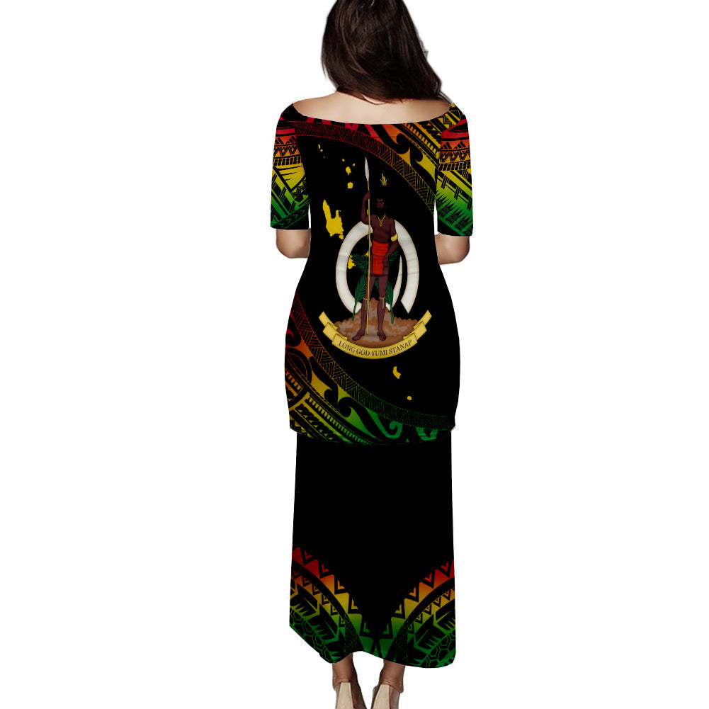Vanuatu Proud To Be A Ni-Van - Polynesian Pattern Puletasi Dress LT7 - Polynesian Pride