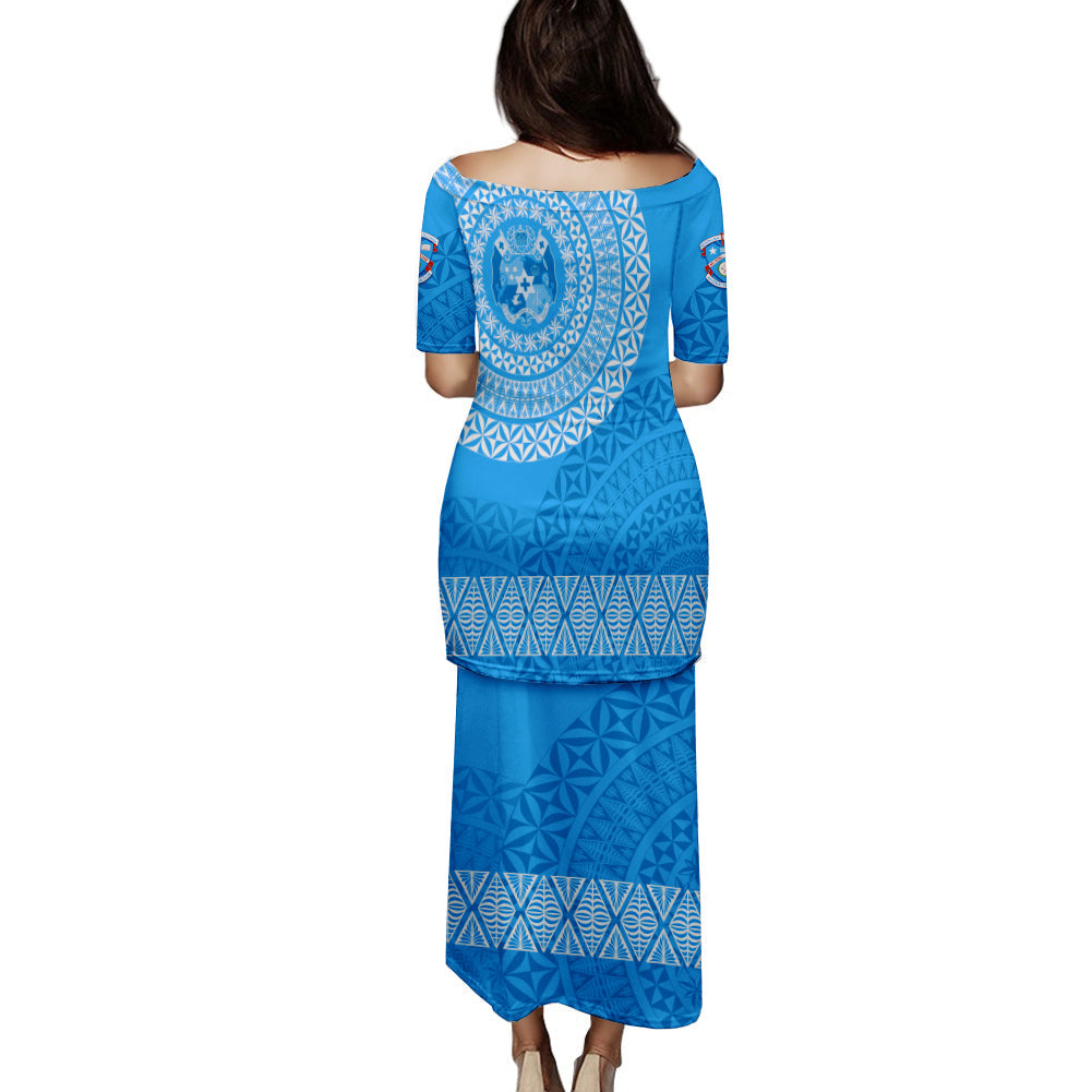 Apifoou College Tonga Puletasi Dress Kupesi Style - Ver03 LT7 - Polynesian Pride