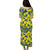 Hibiscus Puletasi Dress Yellow Fiji Patterns LT6 - Polynesian Pride