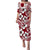 Hibiscus Puletasi Dress Fiji Red Patterns LT6 Women Red - Polynesian Pride