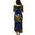 Niue Uga Puletasi Dress Tribal Patterns Blue Style LT6 - Polynesian Pride