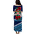 Fiji Patterns With Hibiscus Puletasi Dress LT6 - Polynesian Pride