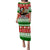 Hawaiian Santa Claus Warrior Puletasi Dress Christmas LT6 Women Red - Polynesian Pride