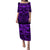 Polynesian Pride Puletasi Dress Polynesian Special Symbol Ver.06 LT14 Purple - Polynesian Pride