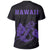 Hawaii Kakau Anchor T Shirt Purple - Polynesian Pride