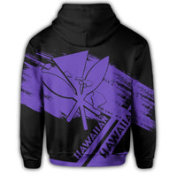 Hawaiian Map Kanaka Identifier Hoodie Purple - Polynesian Pride
