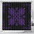 Hawaiian Quilt Maui Plant And Hibiscus Shower Curtain - Purple Black - AH 177 x 172 (cm) Purple - Polynesian Pride