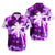 Hawaii Palm Tree Silhouettes On Camouflage No4 LT9 Purple - Polynesian Pride