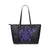 Hawaii Kakau Polynesian Turtle Map Large Leather Tote - Purple Purple - Polynesian Pride