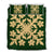 Hawaiian Royal Pattern Quilt Bed Set - Green - C2 Style - AH Green - Polynesian Pride