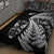 New Zealand Haka Rugby Maori Quilt Bed Set Silver Fern Vibes - Black LT8 - Polynesian Pride