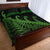 New Zealand Rugby Maori Quilt Bed Set Silver Fern Koru Vibes - Green LT8 - Polynesian Pride