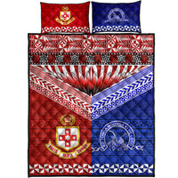 Kolisi Tonga College Atele And Tupou College Toloa Quilt Bed Set Together - Unique LT8 - Polynesian Pride