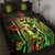 Hawaii Quilt Bed Set - King Of Hawaii With Hawaiian Girls Reggae Version Black - Polynesian Pride