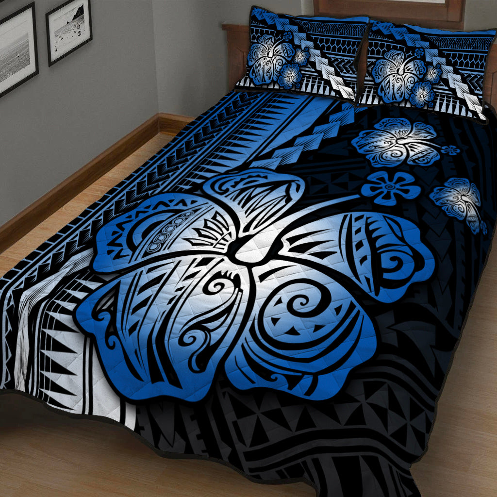 Polynesian Hibiscus Quilt Bed Set Hawaiian Style No.5 LT6 - Polynesian Pride