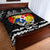 (Custom Personalised) Tonga Ngatu Quilt Bed Set Black Style LT6 - Polynesian Pride