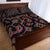 New Zealand Quilt Bed Set Maori Graphic Tee Patterns Red Lt6 - Polynesian Pride