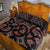 New Zealand Quilt Bed Set Maori Graphic Tee Patterns Red Lt6 - Polynesian Pride