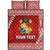 (Custom Personalised) Tonga Coat Of Arms Quilt Bed Set Simplified Version - Red LT8 - Polynesian Pride