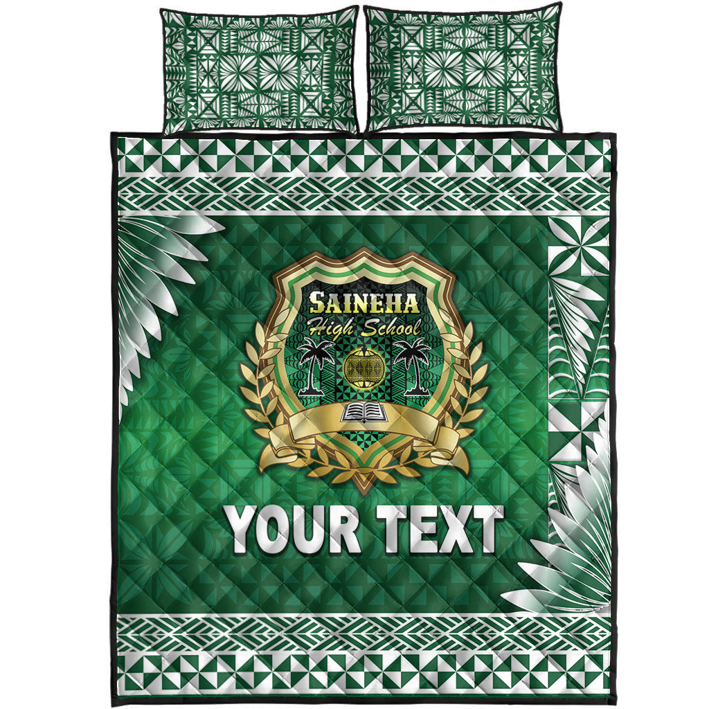 (Custom Personalised) Tonga Saineha High School Quilt Bed Set Simplified Version LT8 - Polynesian Pride