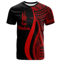 New Caledonia T Shirt Red Polynesian Tentacle Tribal Pattern Unisex Red - Polynesian Pride