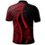 Palau Custom Polo Shirt Red Polynesian Tentacle Tribal Pattern - Polynesian Pride