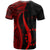 Cook Islands Custom T Shirt Red Polynesian Tentacle Tribal Pattern - Polynesian Pride