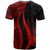 New Caledonia T Shirt Red Polynesian Tentacle Tribal Pattern - Polynesian Pride