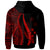 Kosrae Custom Zip up Hoodie Red Tentacle Tribal Pattern - Polynesian Pride