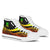 Tuvalu Custom Personalised High Top Shoes Reggae - Polynesian Tentacle Tribal Pattern Unisex White - Polynesian Pride