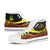 New Caledonia High Top Shoes Reggae - Polynesian Tentacle Tribal Pattern Crest - Polynesian Pride