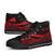 Tokelau Custom Personalised High Top Shoes Red - Polynesian Tentacle Tribal Pattern - Polynesian Pride
