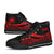 Samoa High Top Shoes Red - Polynesian Tentacle Tribal Pattern - Polynesian Pride