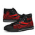 Vanuatu Custom Personalised High Top Shoes Red - Polynesian Tentacle Tribal Pattern - Polynesian Pride