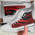 Samoa Custom Personalised High Top Shoes Red - Polynesian Tentacle Tribal Pattern - Polynesian Pride