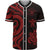 Niue Baseball Shirt - Red Tentacle Turtle Unisex Red - Polynesian Pride