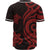 Tonga Baseball Shirt - Red Tentacle Turtle - Polynesian Pride