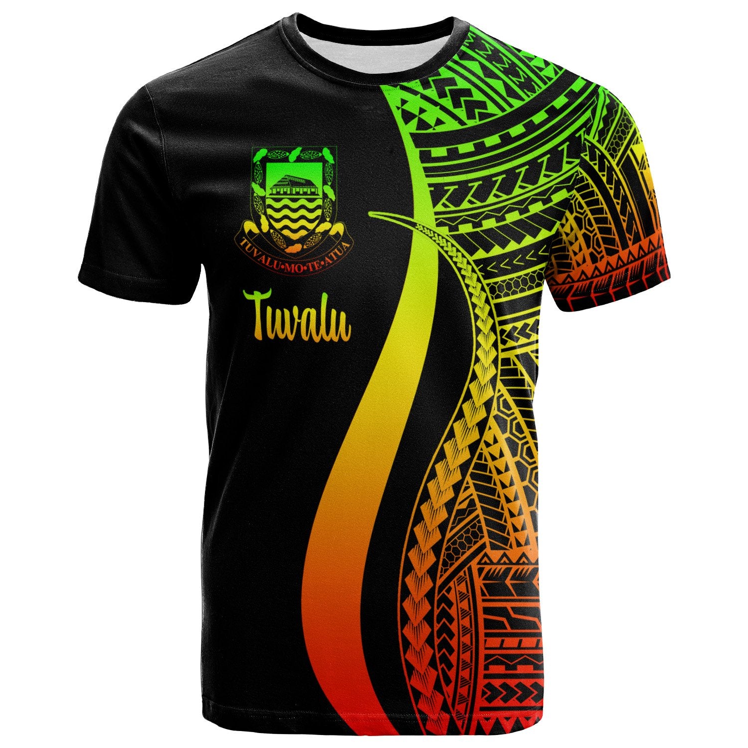 Tuvalu T Shirt Reggae Polynesian Tentacle Tribal Pattern Unisex Reggae - Polynesian Pride