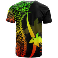 Papua New Guinea Custom T Shirt Reggae Micronesian Tentacle Tribal Pattern - Polynesian Pride