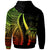 Niue Custom Zip up Hoodie Reggae Tentacle Tribal Pattern - Polynesian Pride