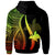 Papua New Guinea Custom Zip up Hoodie Reggae Tentacle Tribal Pattern - Polynesian Pride