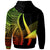 Tokelau Custom Zip up Hoodie Reggae Tentacle Tribal Pattern - Polynesian Pride