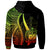 Samoa Custom Zip up Hoodie Reggae Tentacle Tribal Pattern - Polynesian Pride