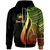 Samoa Custom Zip up Hoodie Reggae Tentacle Tribal Pattern Unisex Reggae - Polynesian Pride